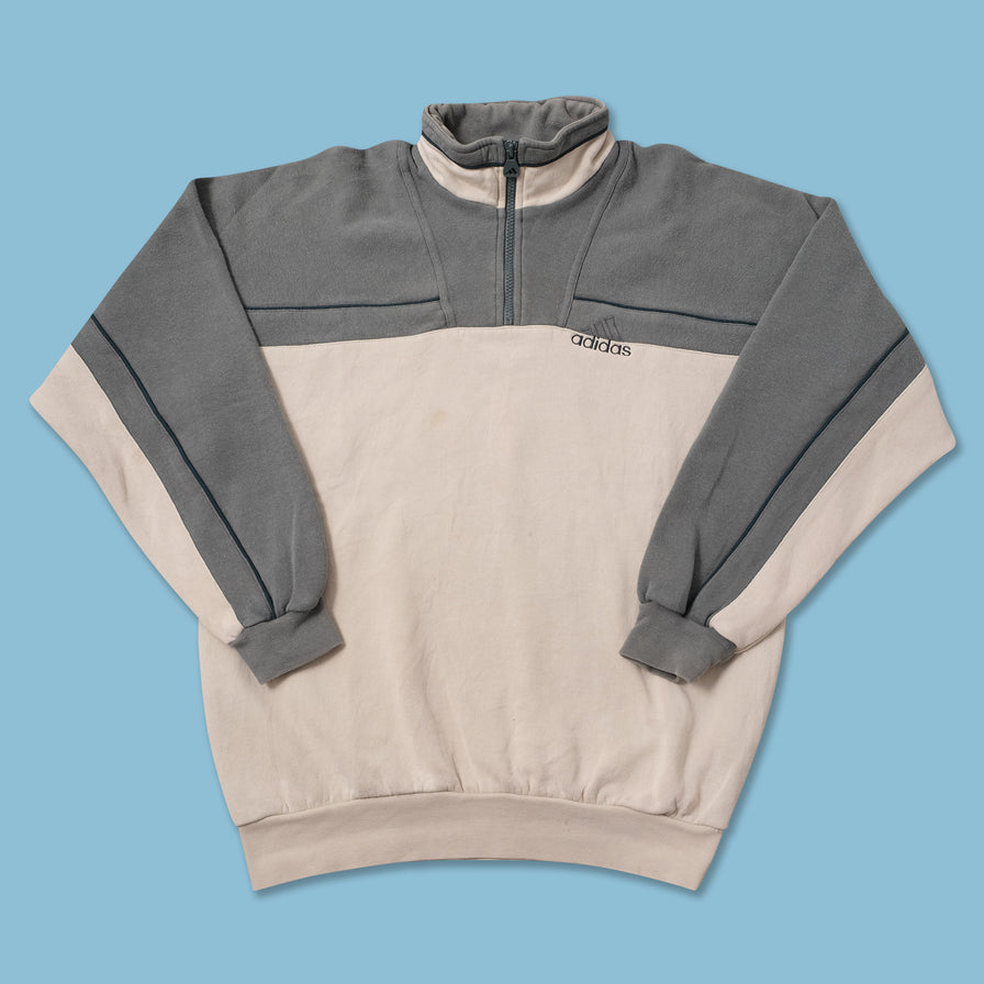 Vintage Adidas Q-Zip Sweater Small 