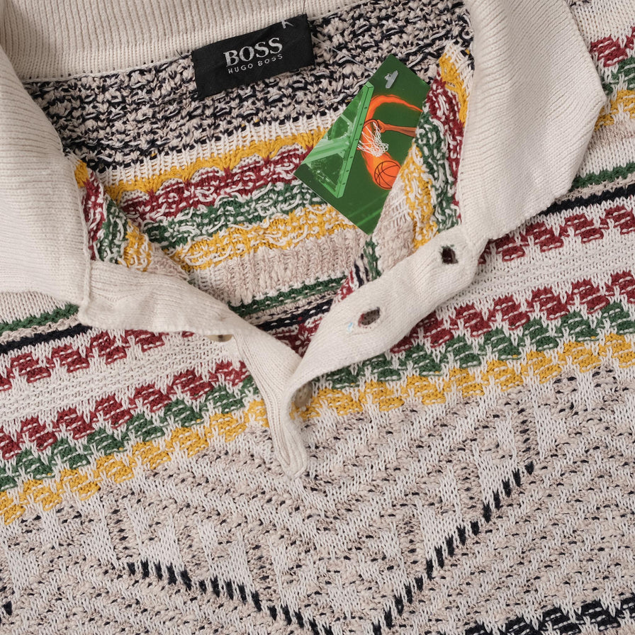 Vintage Hugo Boss Knit Sweater Large 