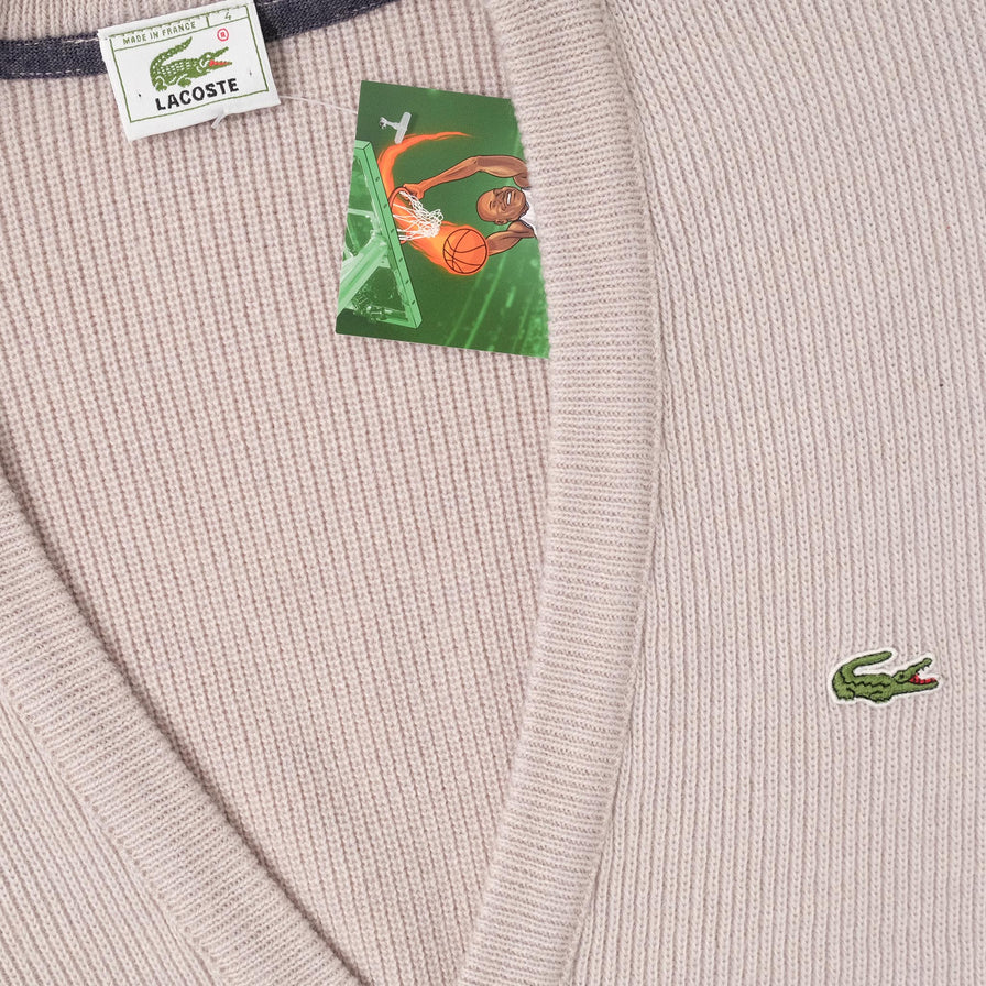 Vintage Lacoste Knit Cardigan Large 