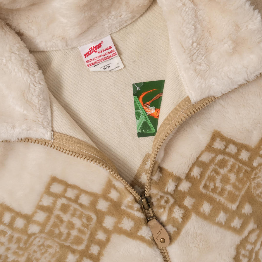 Vintage Fleece Jacket Medium 