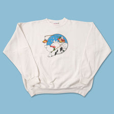 Vintage Santa Claus Sweater XLarge 