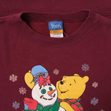 Vintage Pooh Christmas Sweater XLarge 