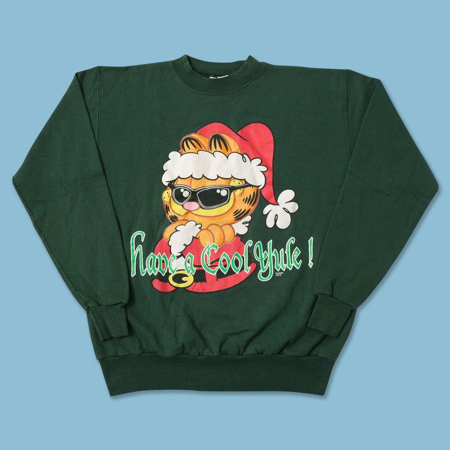 Vintage Garfield Christmas Sweater Large 