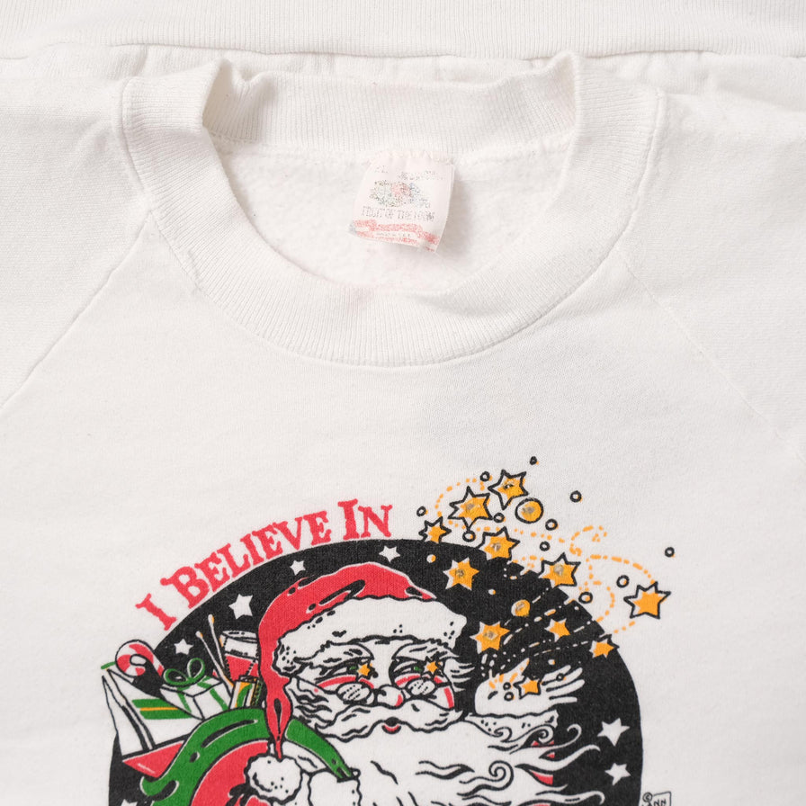 Vintage Santa Claus Sweater Large 