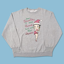 Vintage Betty Boob Christmas Sweater Large 