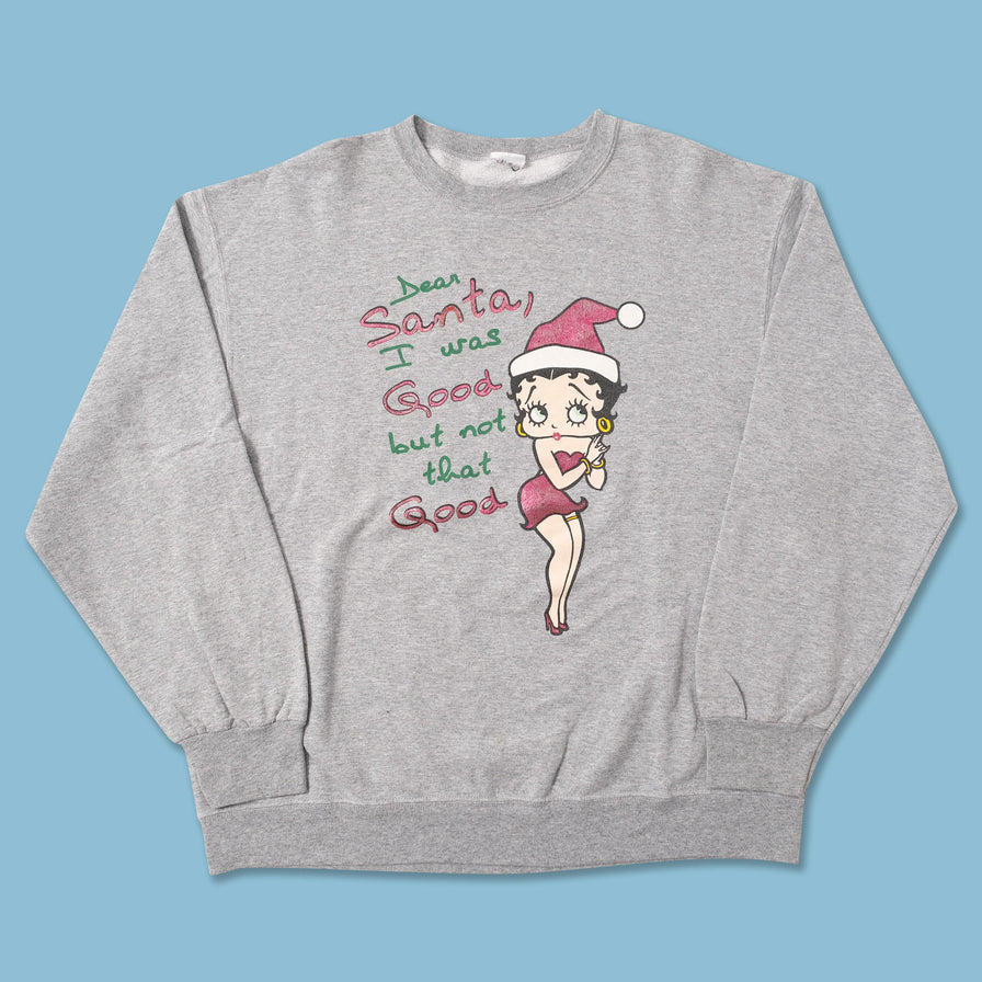 Vintage Betty Boob Christmas Sweater Large 