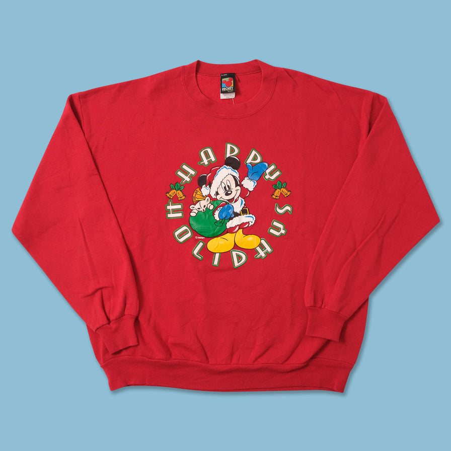 Vintage Mickey Mouse Christmas Sweater XXLarge 