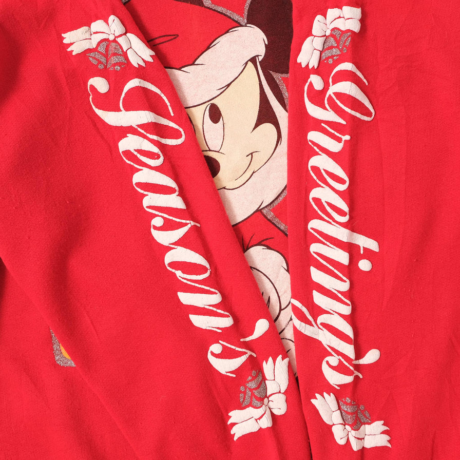 Vintage Mickey Mouse Christmas Sweater Medium 