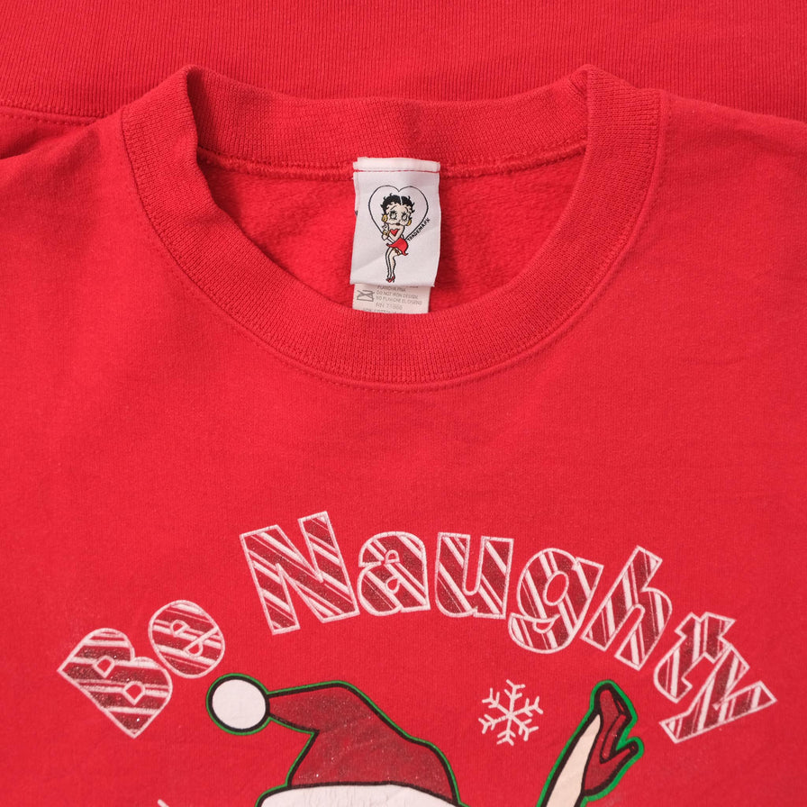 Vintage Betty Boob Christmas Sweater Large 