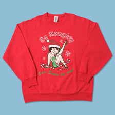 Vintage Betty Boob Christmas Sweater Large 