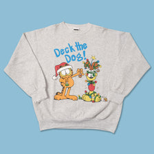 Vintage Garfield Christmas Sweater XLarge 