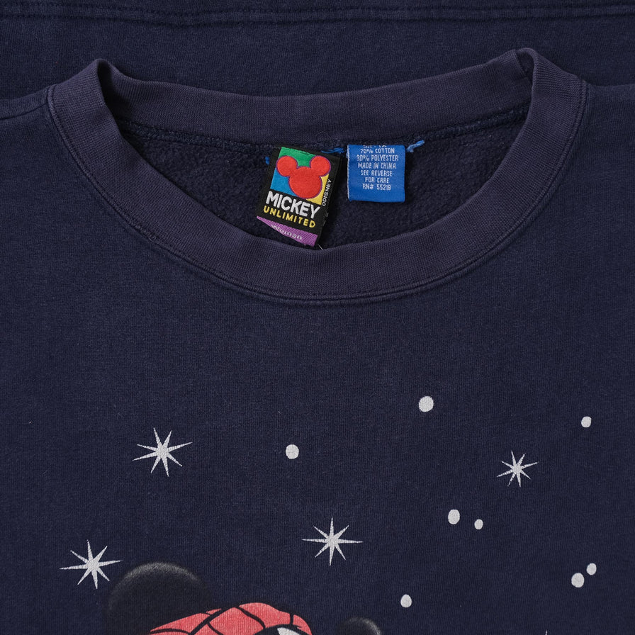 Vintage Mickey Mouse Christmas Sweater XLarge 