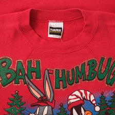 Vintage Looney Tunes Christmas Sweater XLarge 