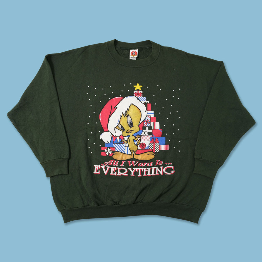 Vintage Tweety Christmas Sweater XXLarge 