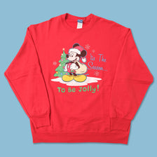 Vintage Mickey Mouse Christmas Sweater Large 
