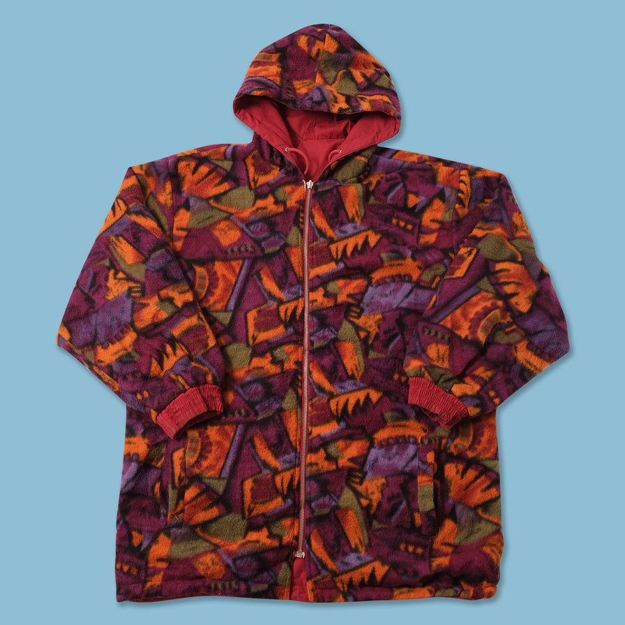 Vintage Reversible Fleece Jacket Large 