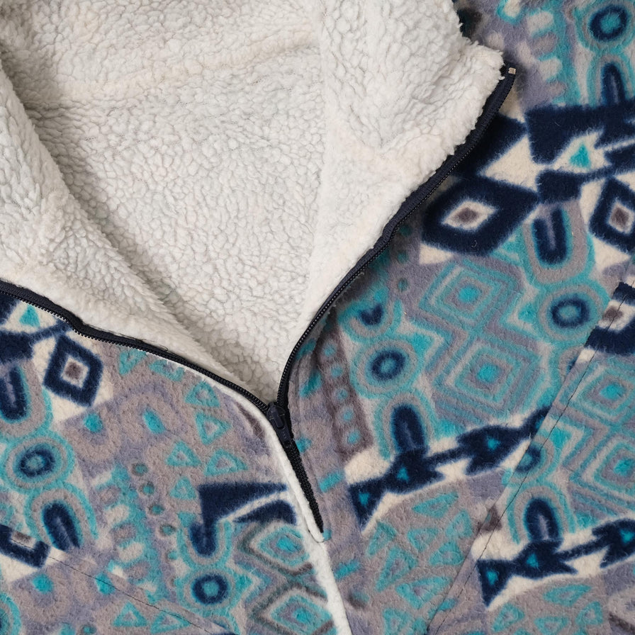 Vintage Patterned Q-Zip Fleece XXLarge 