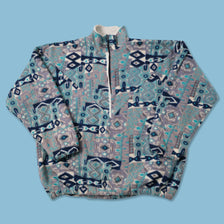 Vintage Patterned Q-Zip Fleece XXLarge 