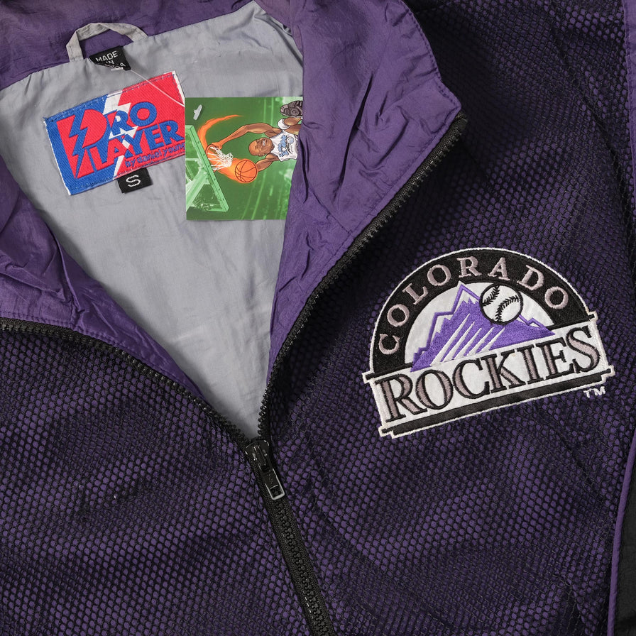 Vintage Colorado Rockies Track Jacket Small | Double Double Vintage