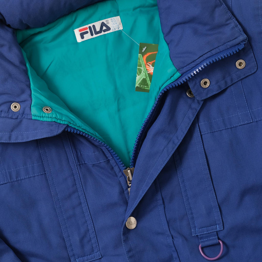 Vintage Women's Fila Padded Jacket Medium 