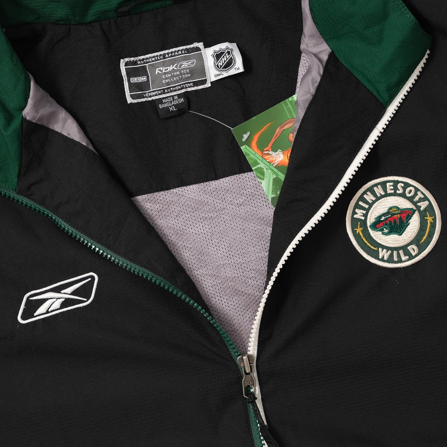 Vintage Reebok Minnesota Wild Track Jacket XLarge 