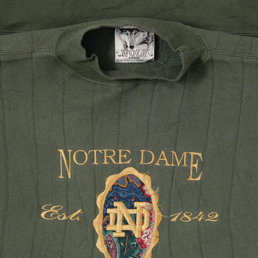 Vintage Notre Dame Sweater Large 