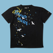 Vintage Raw Blue T-Shirt XLarge 