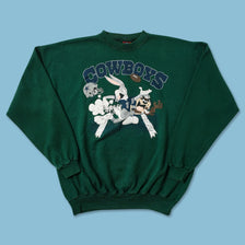 Vintage Dallas Cowboys Looney Tunes Sweater XLarge 