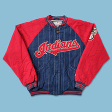 Vintage Cleveland Indians Padded Varsity Jacket Small 
