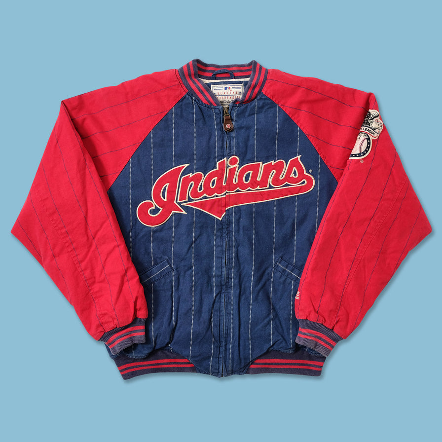 Vintage Cleveland Indians Padded Varsity Jacket Small 