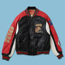 Vintage San Francisco 49ers Leather Jacket Large 
