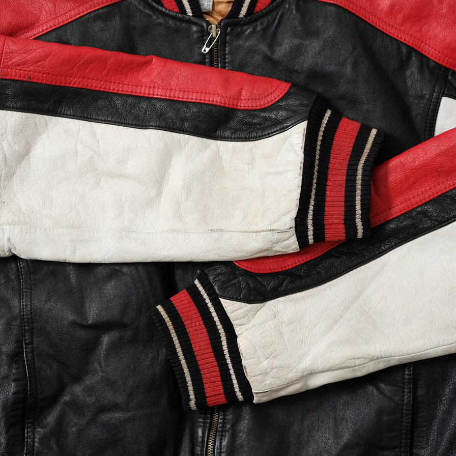 ゆ*ん様 激レア 90s DELONG オールレザー スタジャン 49ERS U Vintage San Francisco 49ers Leather Jacket Large | Double