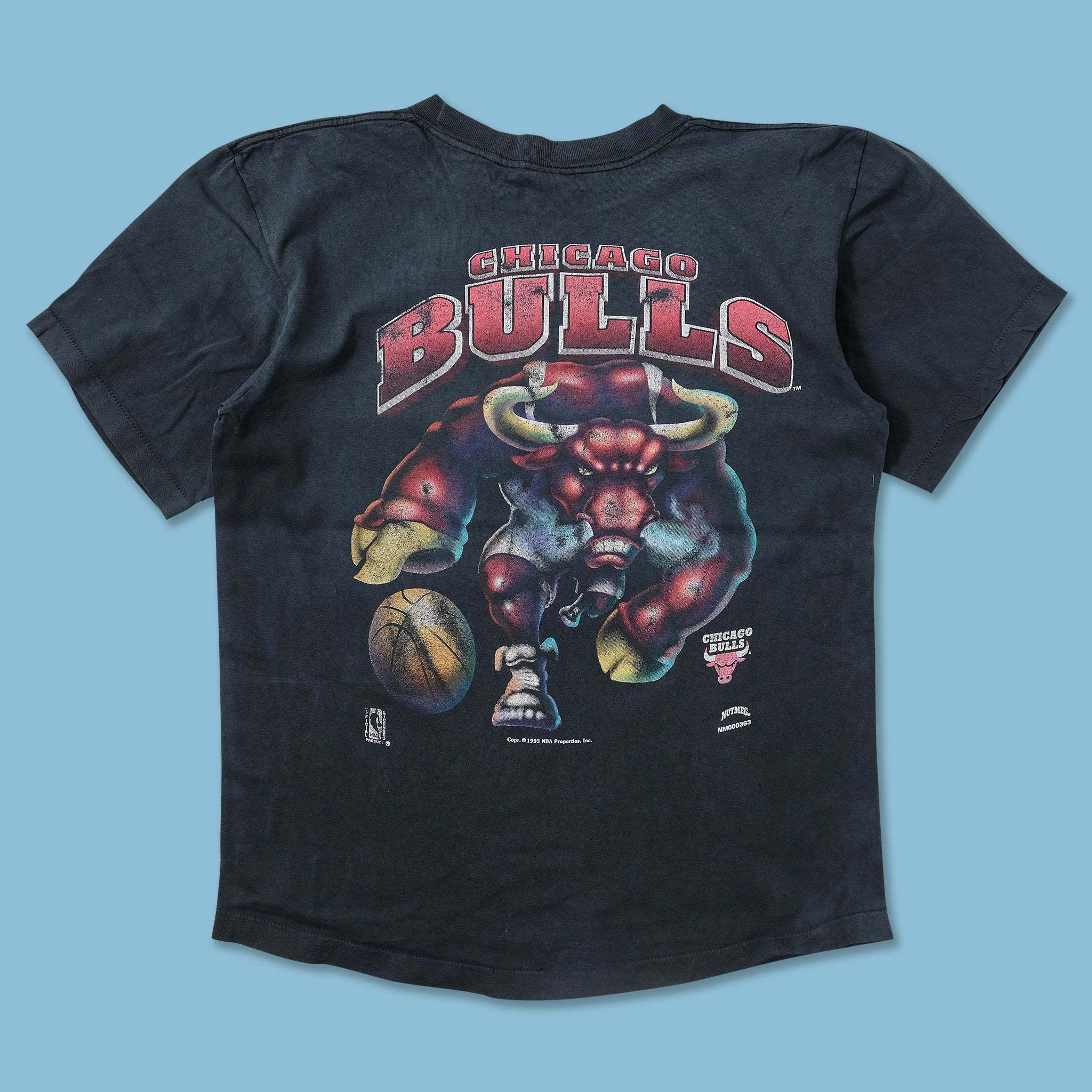 1993 Nutmeg Chicago Bulls T-Shirt Large Double Double Vintage