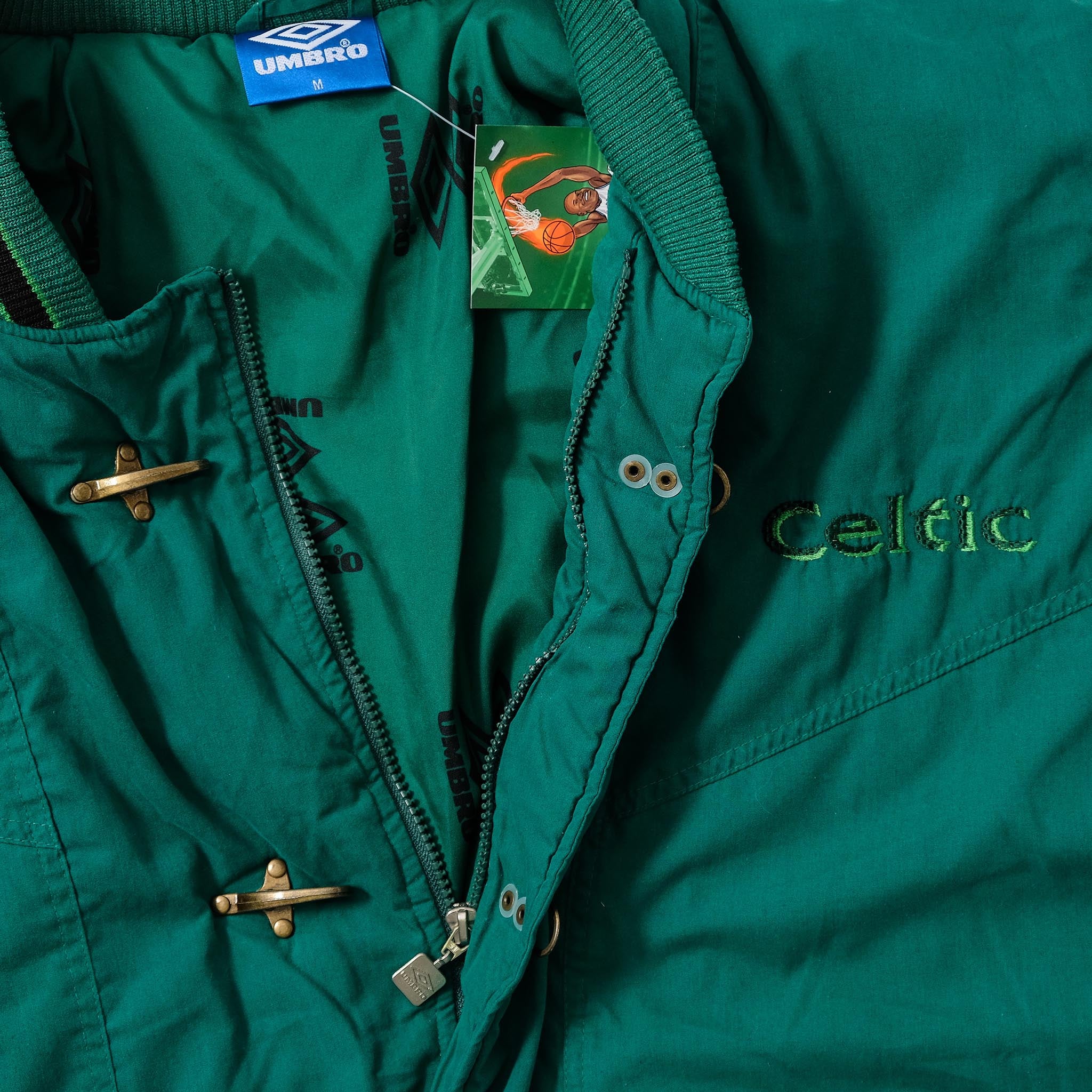 90s UMBRO × CELTIC アンブロ セルティック 中綿ジャケット 1990's Vintage UMBRO Nylon Smock The Celtic Football Club