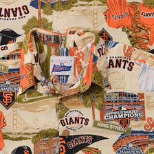 Vintage San Francisco Giants Pattern Shirt Large 