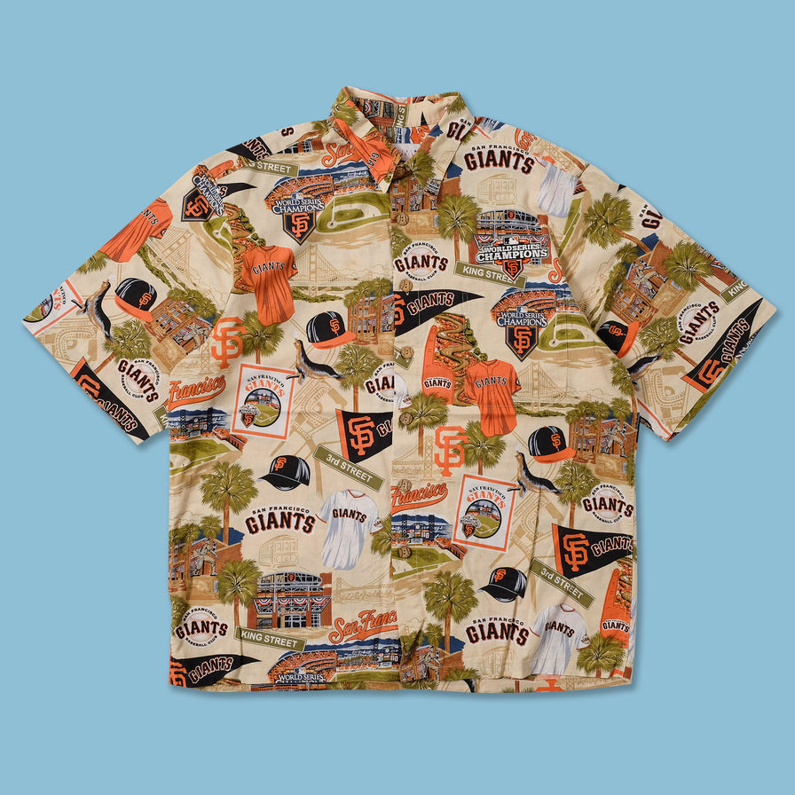 Vintage San Francisco Giants Pattern Shirt Large 