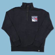 Vintage New York Rangers Q-Zip Sweater Large 