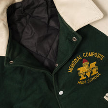 Vintage College Leather Jacket Large 