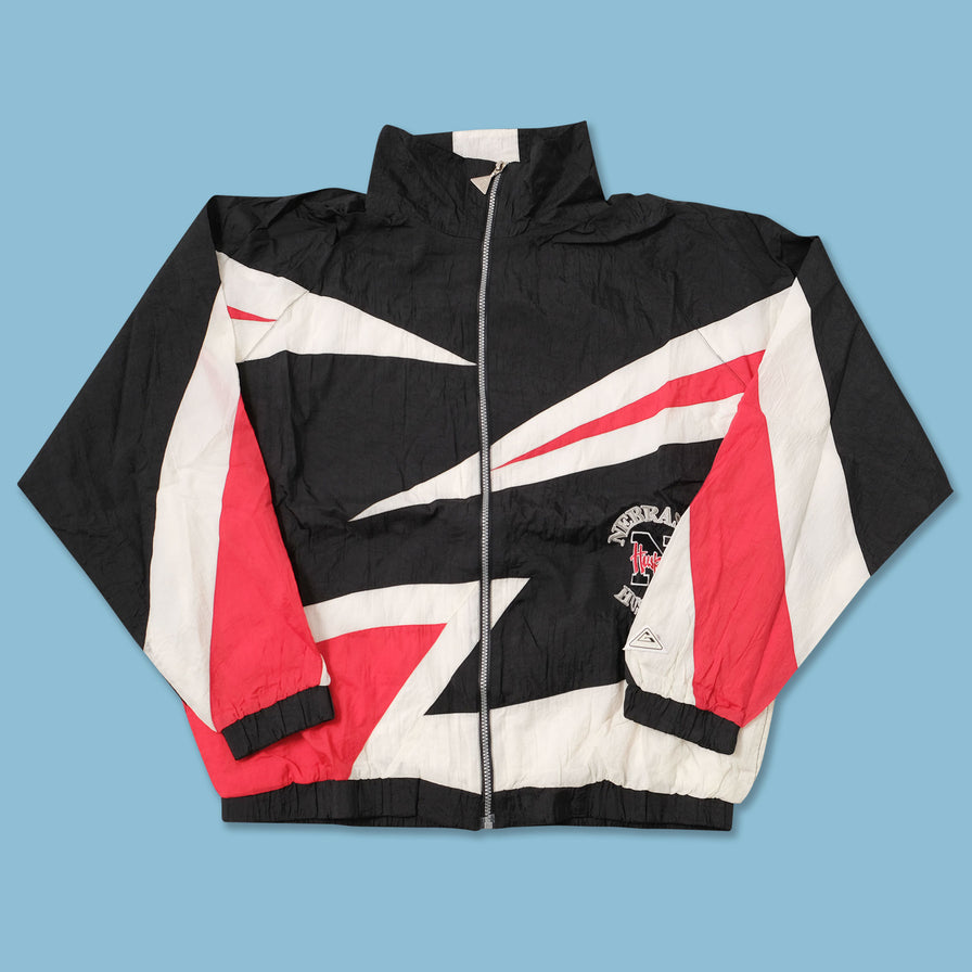 Vintage Nebraska Huskers Track Jacket Large 