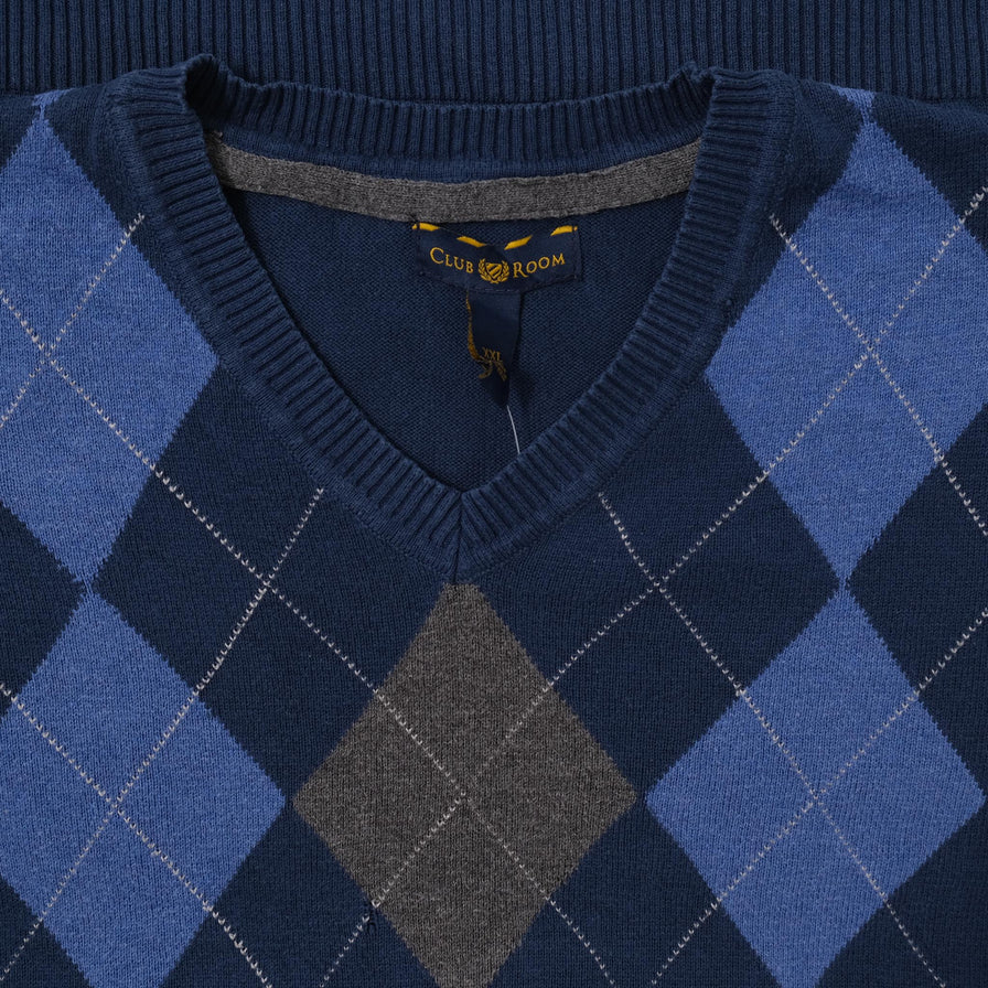 Argyle Knit Sweater XLarge 