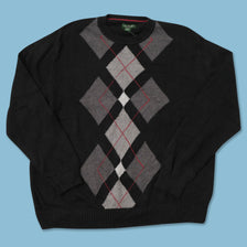 Argyle Knit Sweater XLarge 