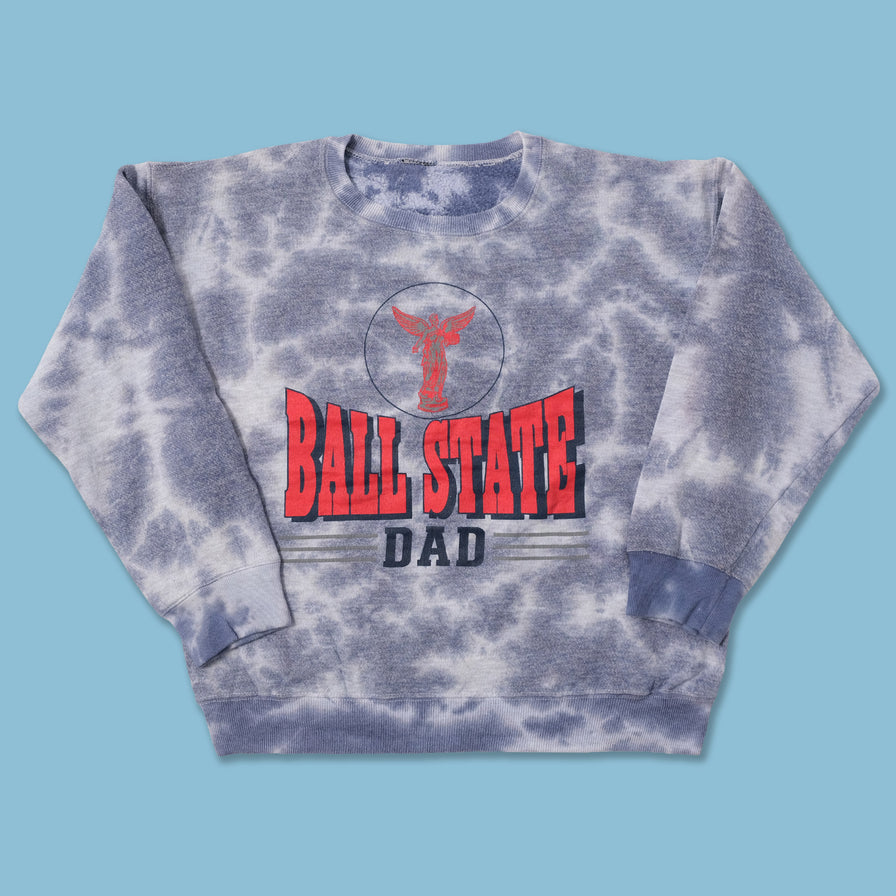 Vintage Ball State Tie Dye Sweater Medium 