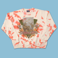 Vintage Deer Tie Dye Sweater Large 