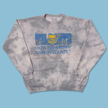 Vintage Wildcats Tie Dye Sweater Medium 