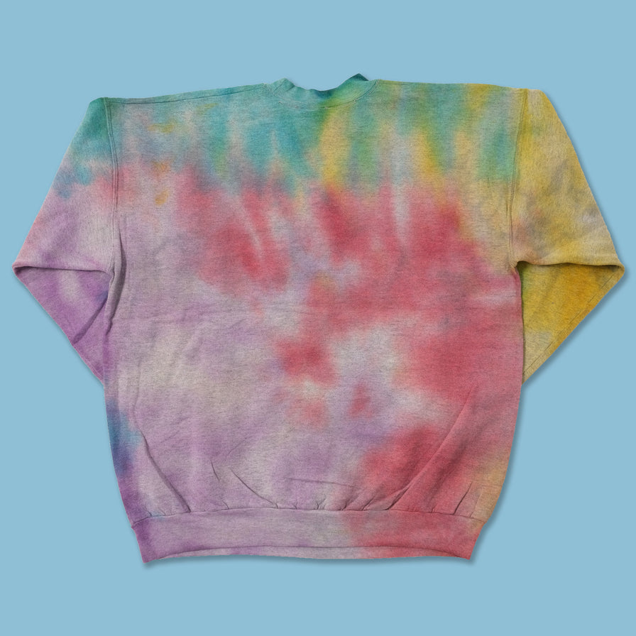 Vintage Michigan Wolverines Tie Dye Sweater Medium 