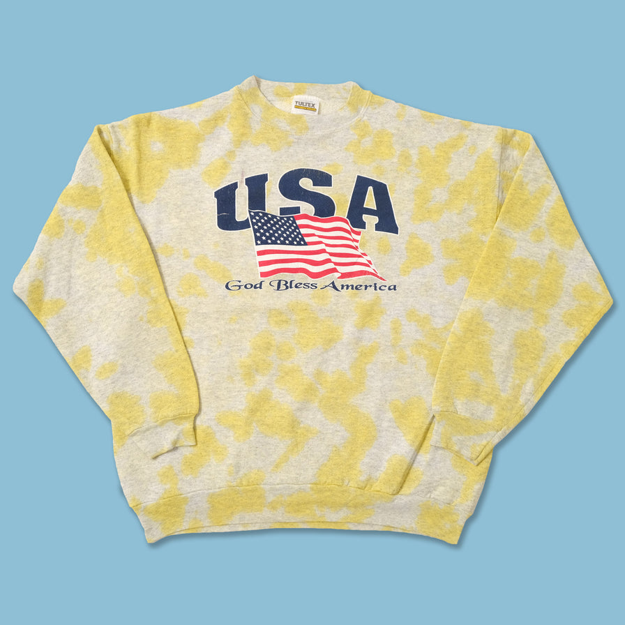 Vintage USA Tie Dye Sweater Medium 