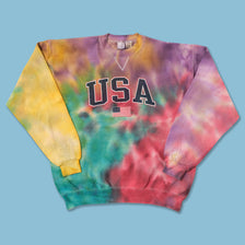 Vintage USA Tie Dye Sweater Medium 