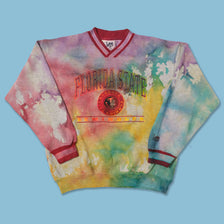Vintage Florida State Seminoles Tie Dye Sweater Medium 
