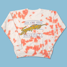 Vintage San Jose State Spartans Tie Dye Sweater Medium 