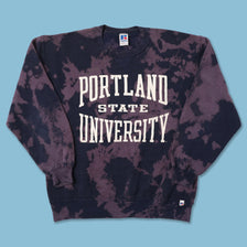 Vintage Portland State Tie Dye Sweater Large 